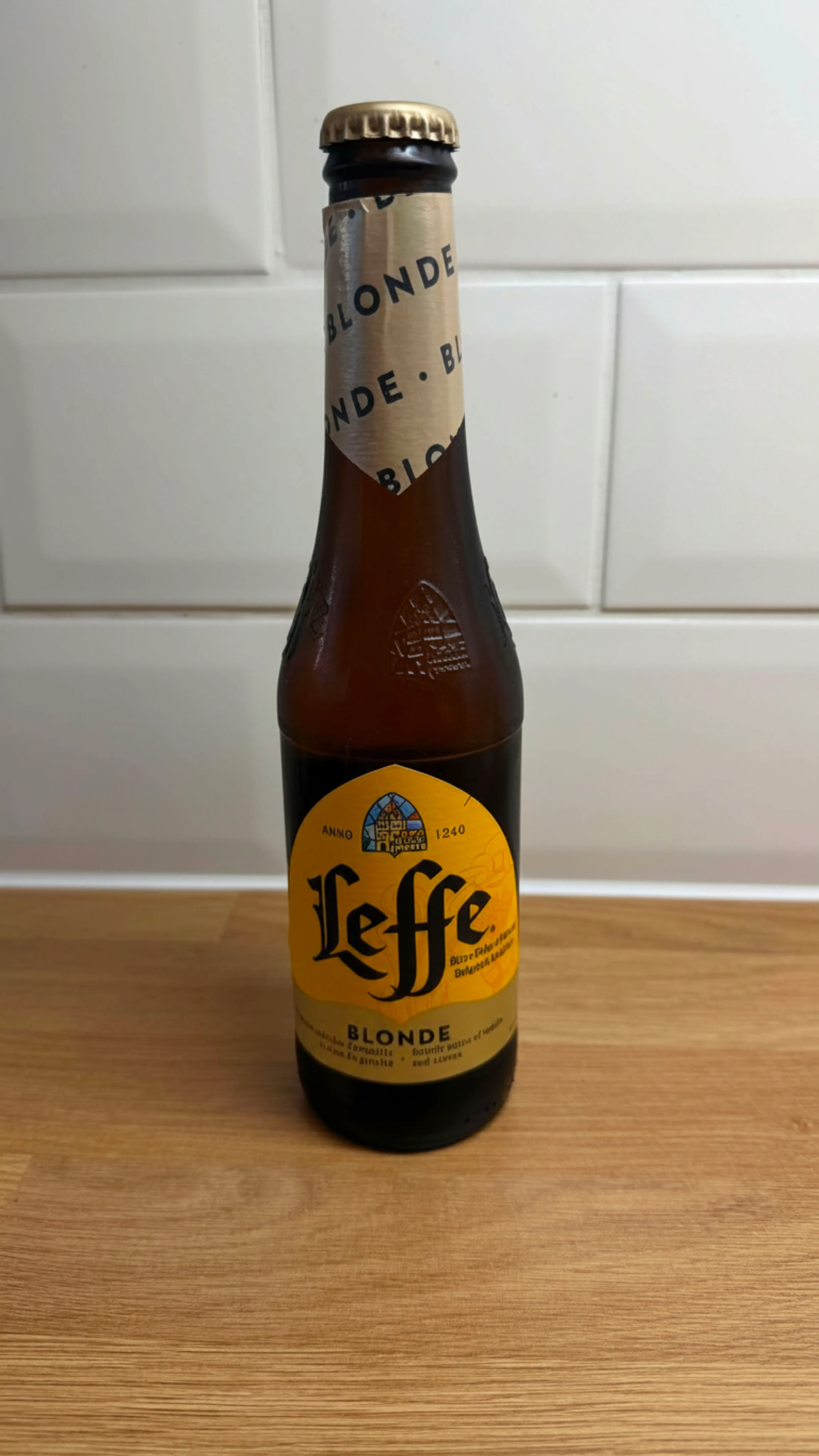 AB InBev Leffe Blonde (UK) bottle